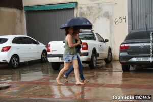 Chuva volta a Campo Grande e deverá ficar até o final de semana
