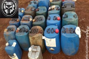 770 litros de óleo diesel foram apreendidos pela polícia
