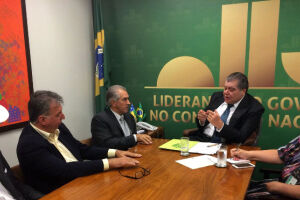 Ministro garantiu a Reinaldo recuperação do rio Taquari