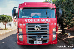 Corpo de Bombeiros realiza buscas no local