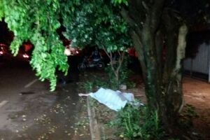 Homem morre após perder controle de motocicleta e bater em árvore