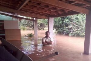 Vereador teve casa inundada