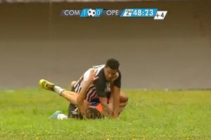 Vídeo: Jogador do Operário espanca gandula que comemorou gol do adversário no Morenão
