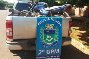 Motocicleta furtada é recuperada em Guia Lopes