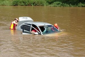 Motorista se afogava no Rio Sucuriu