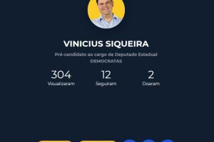 Siqueira já tem dois doadores 'online' para campanha