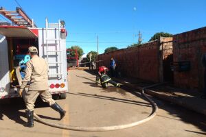 Bebê resgatada de incêndio no Lageado sofreu queimaduras de 1º e 2º grau