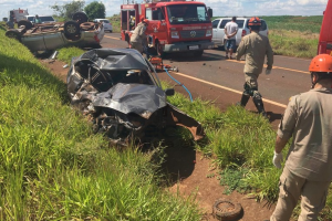 Homem morre após sofrer acidente envolvendo quatro veículos
