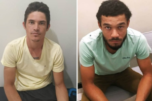 Dois são presos acusados roubar hotel e trancar funcionário em banheiro