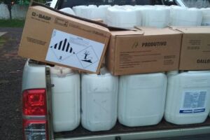 Empresa é autuada por transportar de forma ilegal 795 litros e 21 kg de agrotóxicos em MS