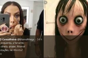 Anitta vira piada na web ao ser comparada com boneca momo