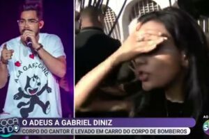 Repórter é furtada ao vivo durante velório de Gabriel Diniz