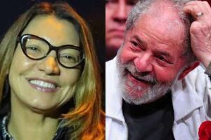 A socióloga Rosângela da Silva e o ex-presidente Lula