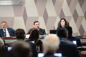 O ministro Sérgio Moro fala sobre vazamento de conversas