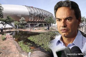 Com aeroporto, estádio e praças em reforma, prefeito critica enrolação do Aquário do Pantanal