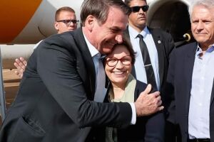 Presidente Jair Bolsonaro e ministra Tereza Cristina