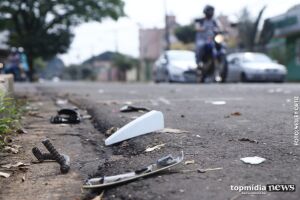 Vítima de acidente com carro, motociclista morre na Santa Casa de Campo Grande