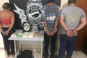 Três são presos com cocaína e haxixe em Campo Grande