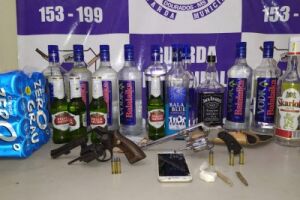 Guarda Municipal prende 3 jovens e encerra festa de adolescentes regada a bebidas e drogas