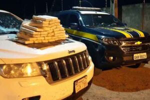 Casal de 'novinhos' é pego com carro de luxo e cocaína avaliada em R$ 1 milhão em Anastácio