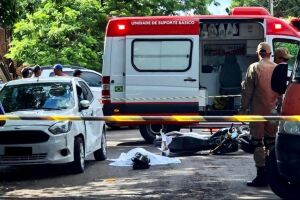 Motociclista sofre acidente indo para o trabalho e morre em Nova Andradina
