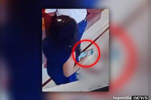 VÍDEO: câmera flagrou paciente indo embora com celular furtado de clínica odontológica