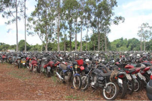 'Operação limpa pátio': ladrões levam 13 motos de depósitos do Detran em cidades do MS