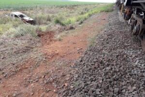 Agrônomo bate Hilux em trem e morre perto de Chapadão do Sul