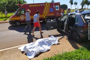 VÍDEO: idosa morre em acidente entre carros em Campo Grande