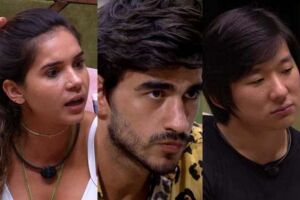 Guilherme, Gizelly e Pyong estão no paredão do BBB