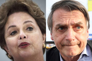 Dilma Rousseff e Jair Bolsonaro 