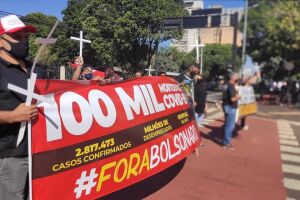 Trabalhadores se unem em protesto em defesa da vida e dos empregos em Campo Grande