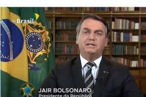 Bolsonaro cita apoio de Roberto Marinho à ditadura e vitórias militares em pronunciamento na TV