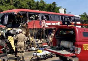 Acidente com ônibus e carreta na BR-163 deixa 11 mortos, segundo PRF