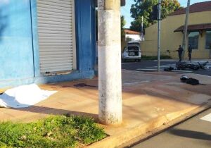 Motociclista morre em acidente no Centro de Campo Grande (vídeo)