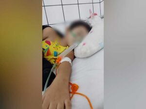 Menina tem 9 anos, e está internada na UPA Coronel Antonino em estado grave. Ela respira com o auxílio de um balão de oxigênio