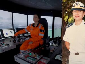 Cinthya Lopes primeira oficial mercante mulher do Mato Grosso do Sul