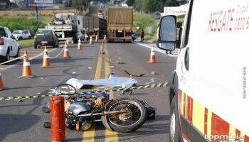 Motociclista bate na traseira de ônibus e morre em Três Lagoas
