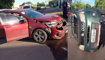 Batida em cruzamento deixa cinco feridos em Corumbá