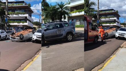 Carro em alta velocidade atingiu motorista que avan&ccedil;ou a linha de reten&ccedil;&atilde;o em busca de visibilidade no cruzamento