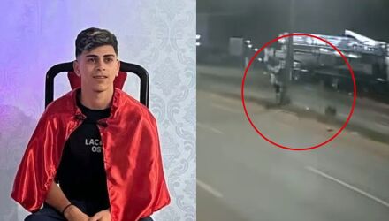 'Kauan do Corte' bateu a motocicleta de 900 cilindradas ap&oacute;s desobedecer ordem de parada da pol&iacute;cia