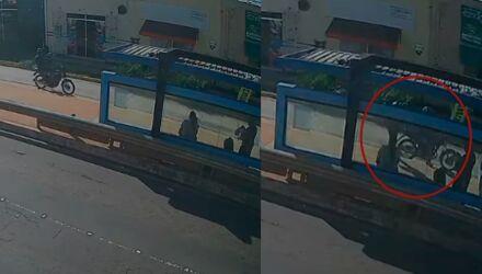 As v&iacute;timas esperavam pelo &ocirc;nibus quando foram assaltadas