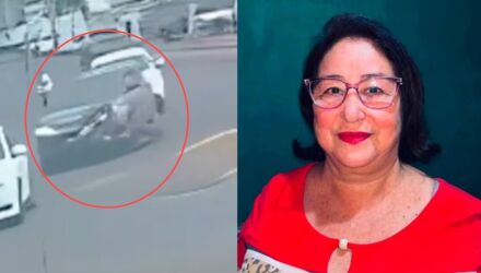 A roda dianteira do ve&iacute;culo passou por cima de Maria Aparecida Pereira, de 64 anos