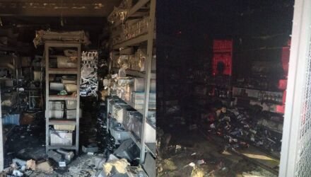 A fam&iacute;lia perdeu todas as ferramentas e eletr&ocirc;nicos de clientes em um inc&ecirc;ndio 