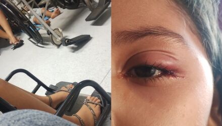 Al&eacute;m da demora no atendimento, n&atilde;o h&aacute; macas e pacientes imploram por cadeiras