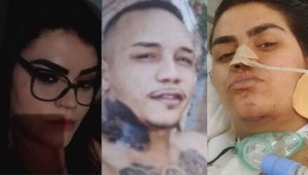 &Agrave; esquerda Kamylla cheia de vida, na direita j&aacute; estava parapl&eacute;gica e lutava pela vida no hospital