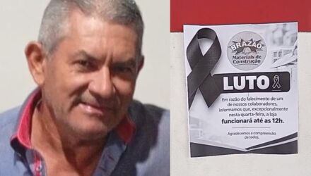 Loja informou que parada seria em homenagem ao colaborador Darcy Santos Oliveira