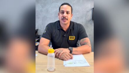 Segundo a PM, Felipe Padilha Teixeira disse que sabia da restri&ccedil;&atilde;o judicial e alegou que estava no Legislativo para uma audi&ecirc;ncia com um vereador