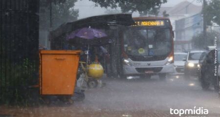 Tempestade pode vir com granizo no MS