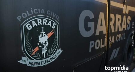 A operação foi realizada pelos policiais do Garras